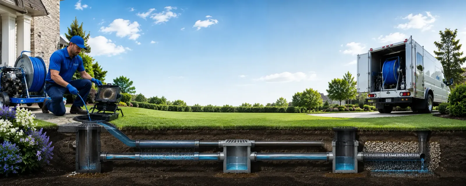 Outdoor drain cleaning information for Painesdale, MI